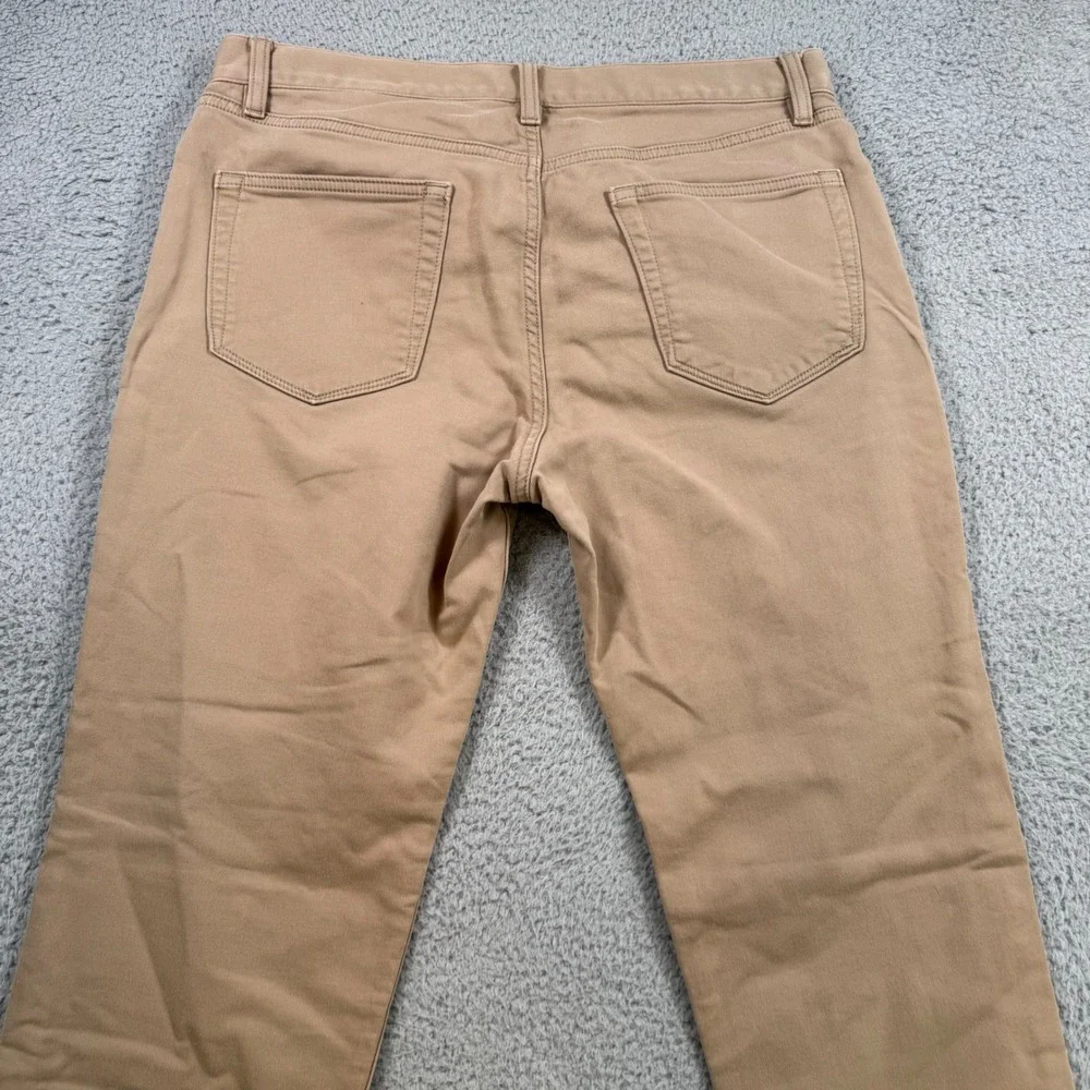 Banana Republic The Traveler Slim Fit Khaki Pants Mens 33x28 Tan Chino Stretch‎